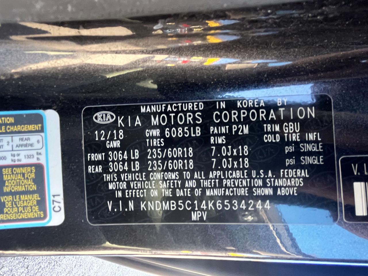 2019 Kia Sedona - Image 10