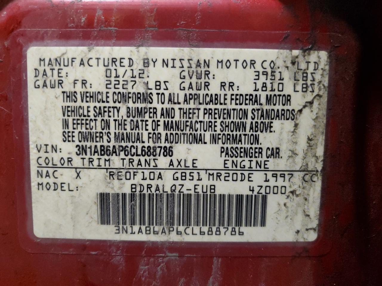 2012 Nissan Sentra - Image 12