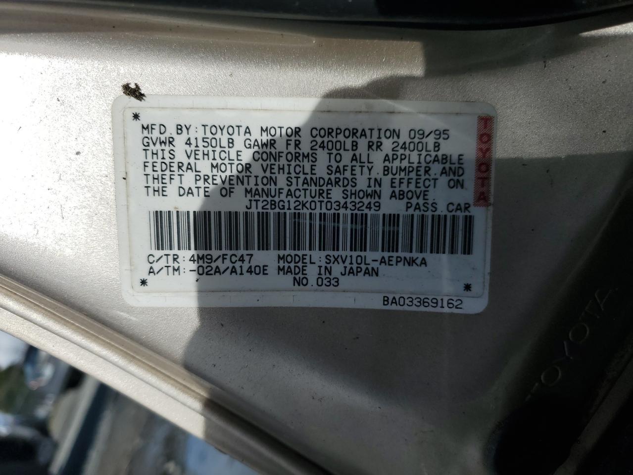 1996 Toyota Camry - Image 12