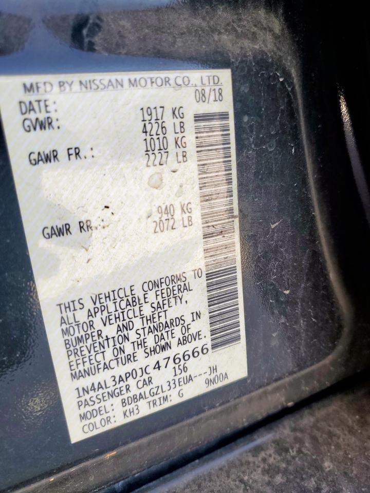 1N4AL3AP0JC476666 NISSAN ALTIMA 2018