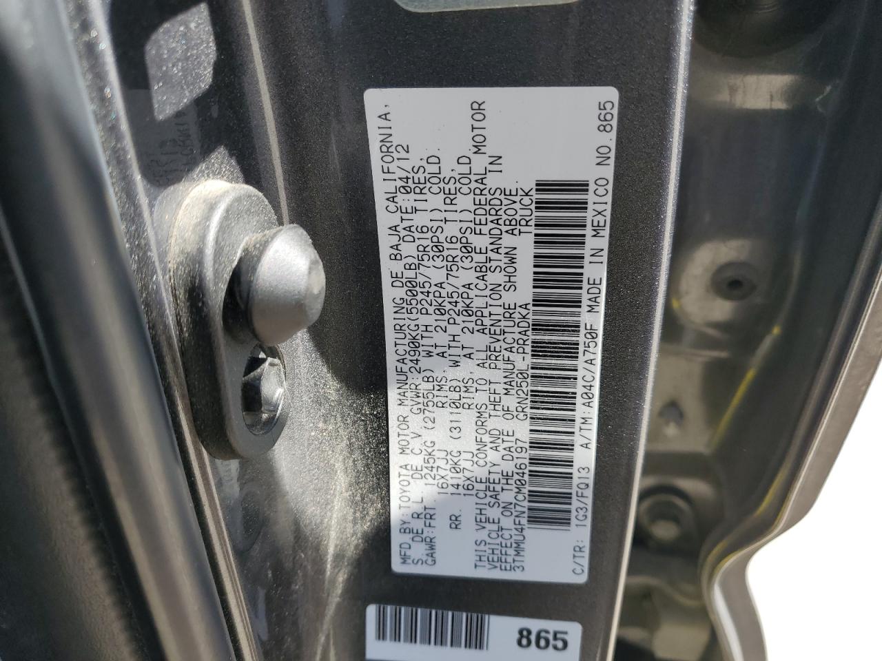 2012 Toyota Tacoma - Image 12