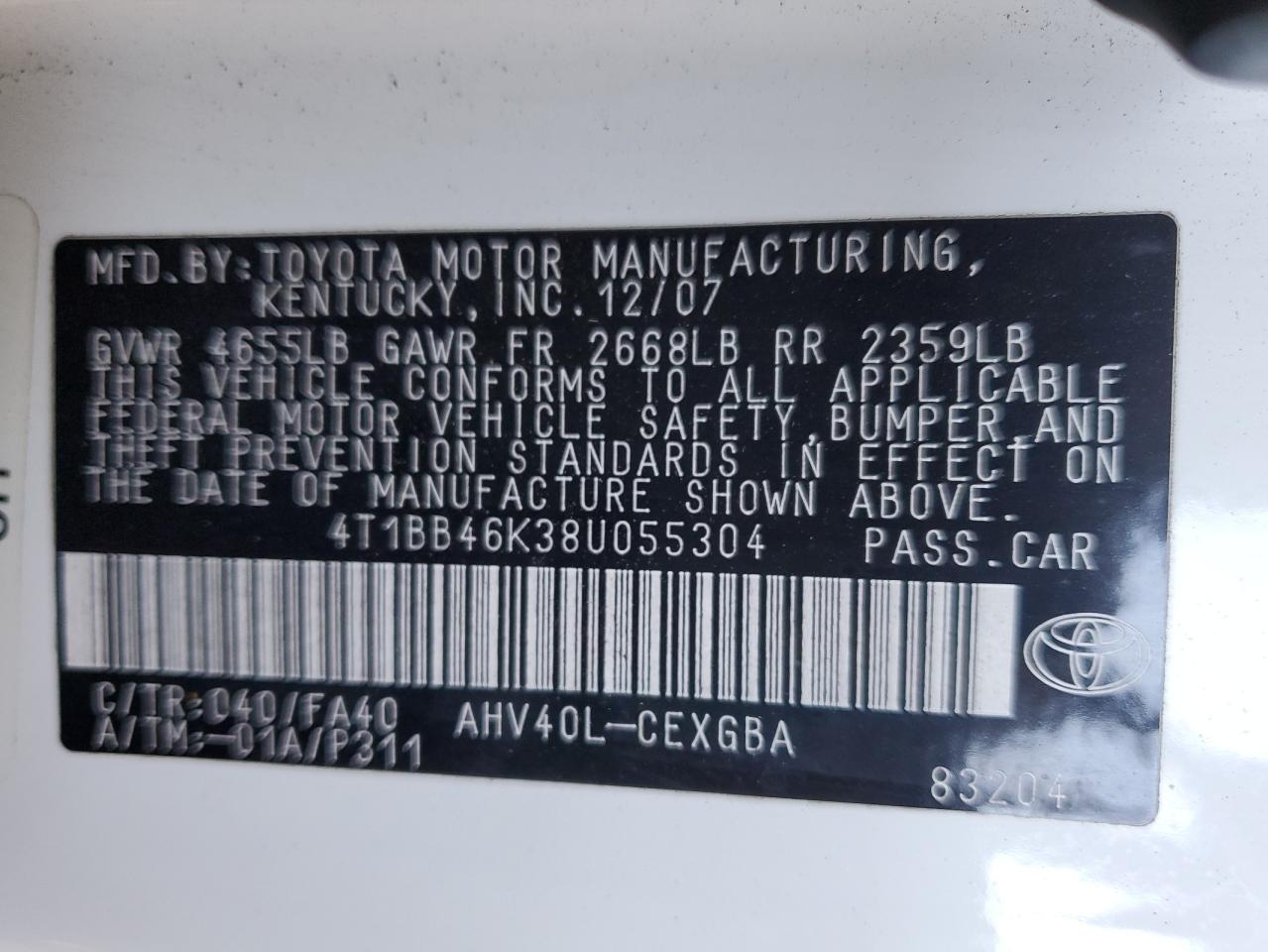 2008 Toyota Camry - Image 12
