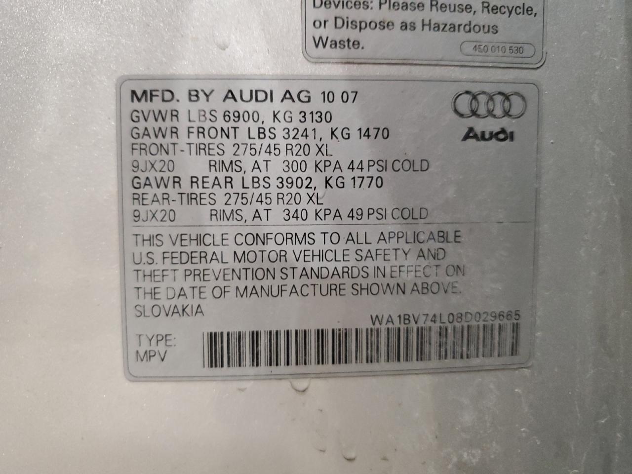 2008 Audi Q7 - Image 14