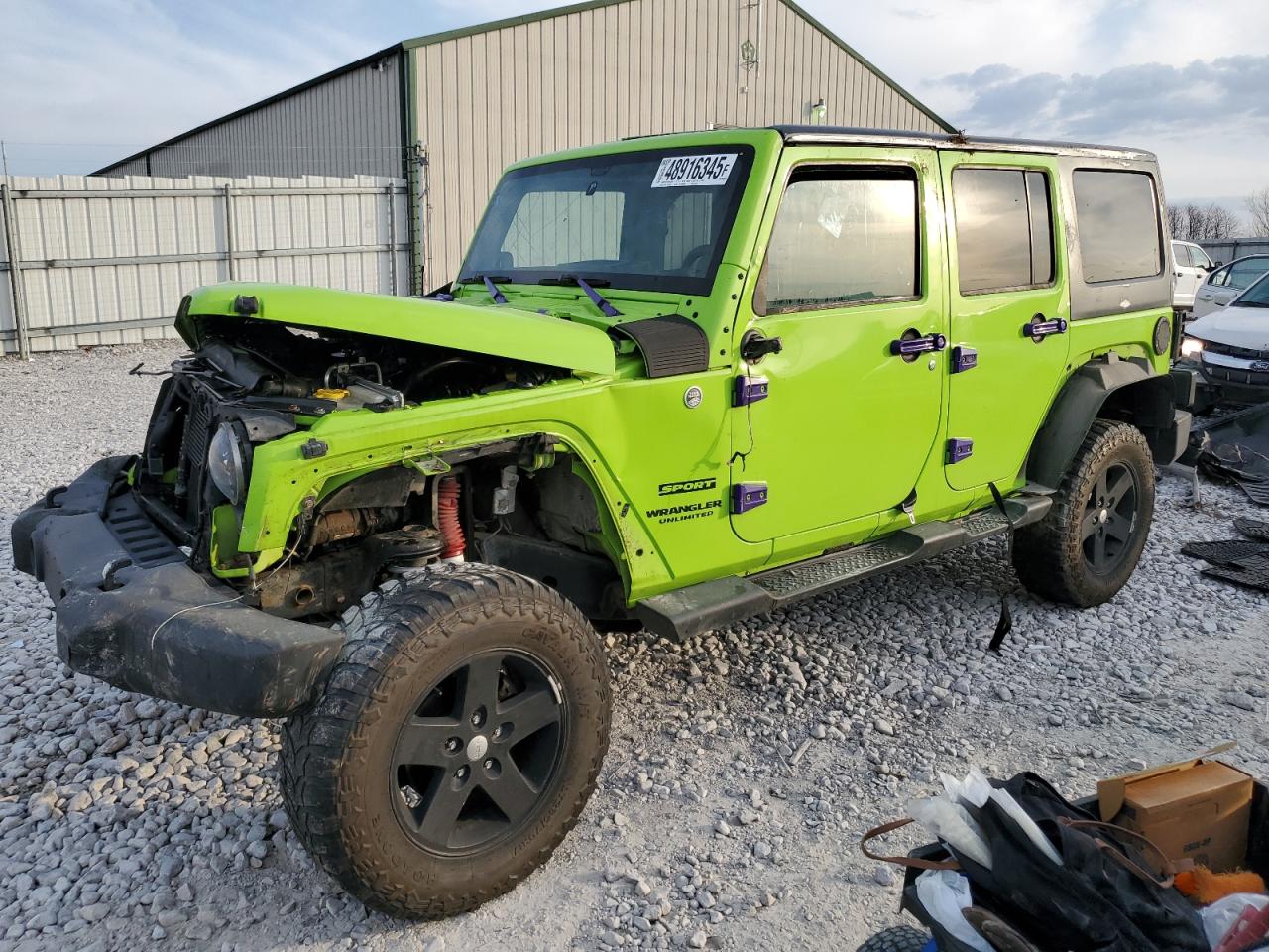 2013 Jeep Wrangler Unlimited Sport na sprzedaż w Lawrenceburg, KY - Front End