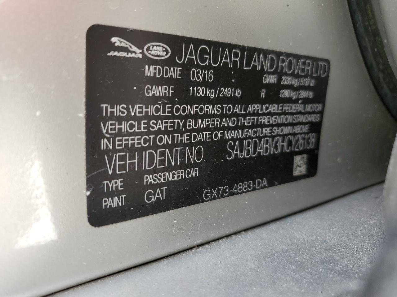 2017 Jaguar XF - Image 12