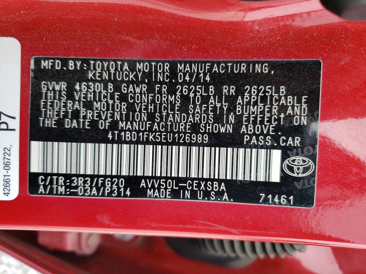 2014 Toyota Camry - Image 15