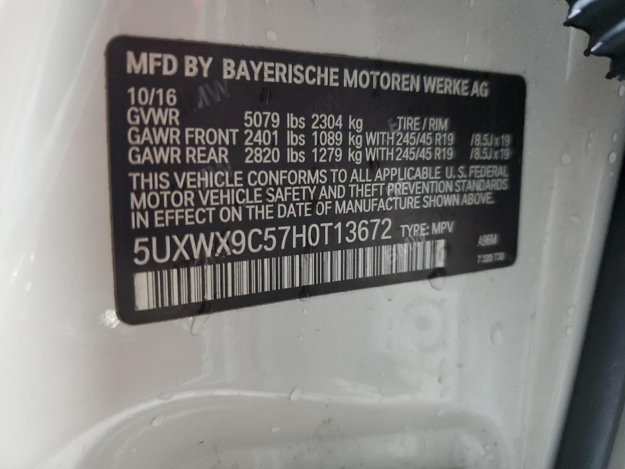 2017 BMW X3 - Image 13