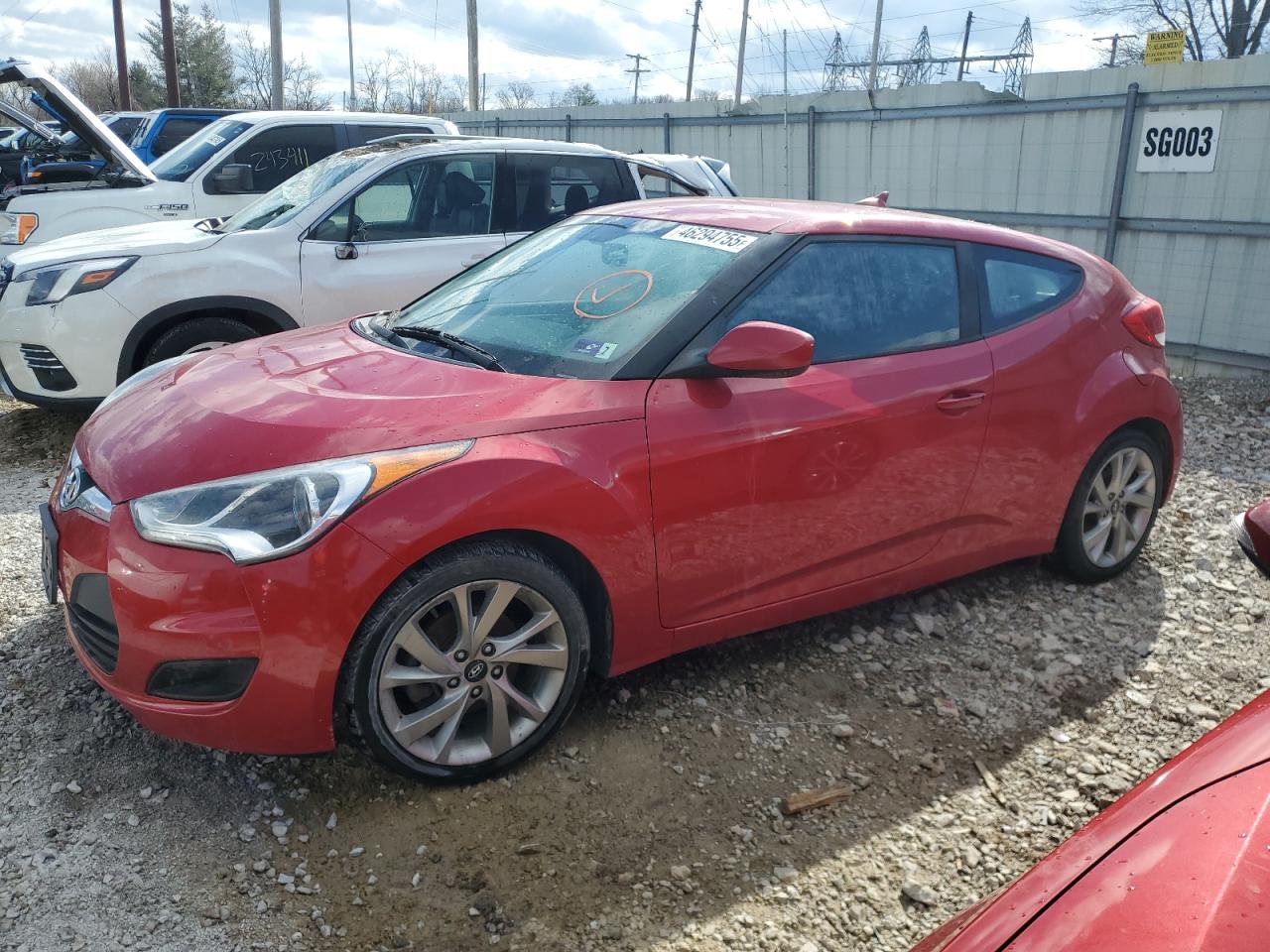2016 Hyundai Veloster na sprzedaż w Lawrenceburg, KY - Water/Flood
