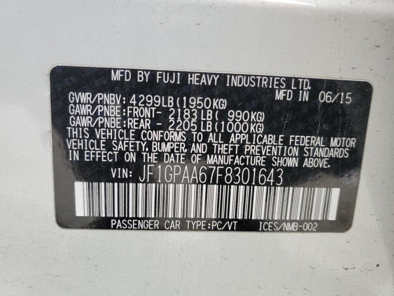 2015 Subaru Impreza - Image 15