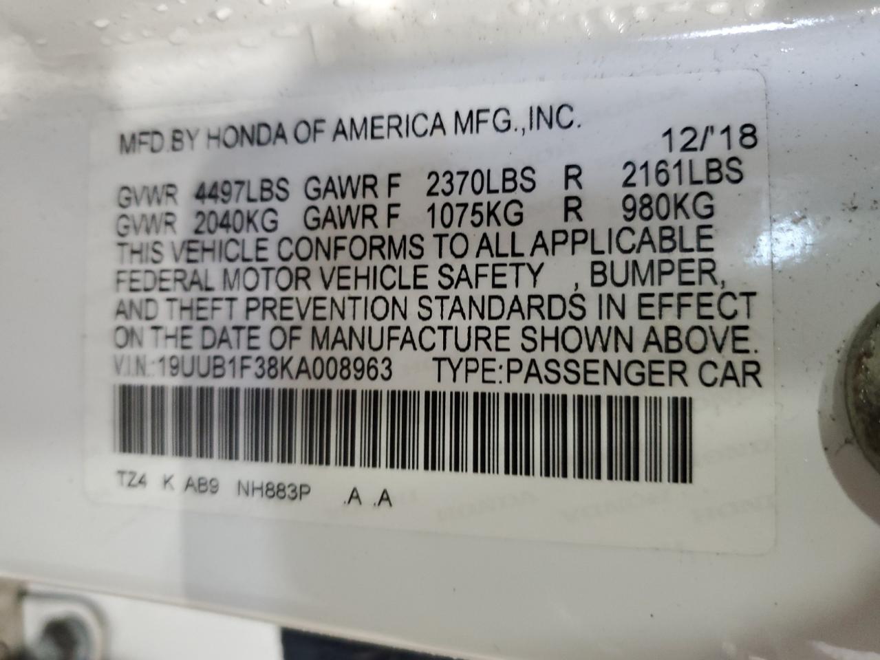 2019 Acura TLX - Image 12