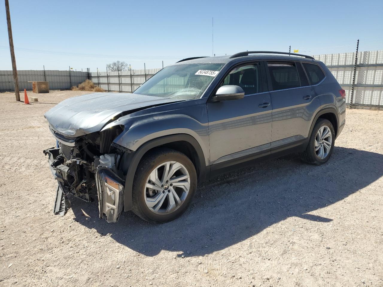 2022 Volkswagen Atlas Se იყიდება Andrews-ში, TX - Front End
