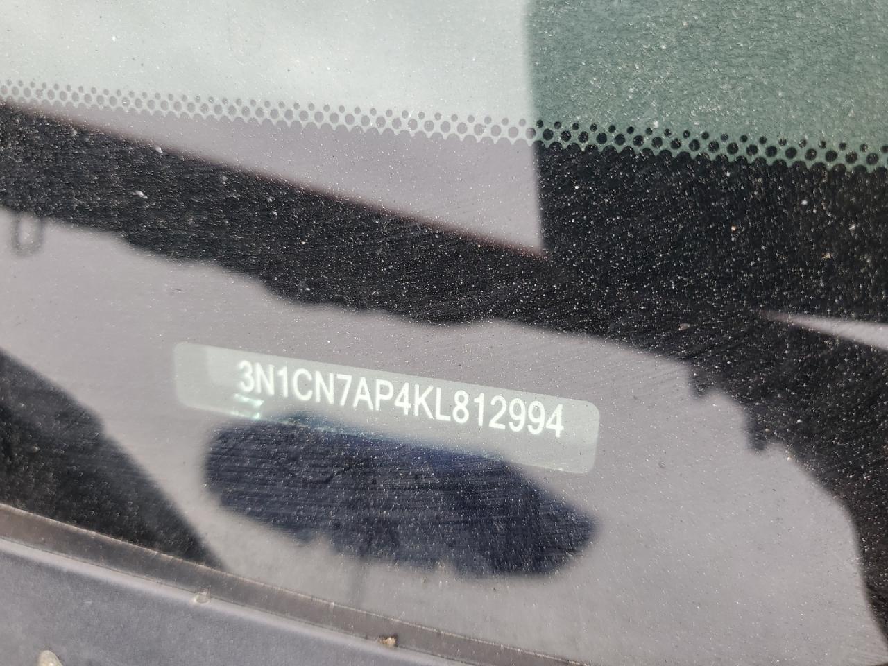 3N1CN7AP4KL812994 NISSAN VERSA 2019