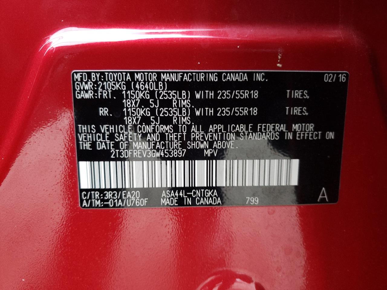 2016 Toyota RAV 4 - Image 13