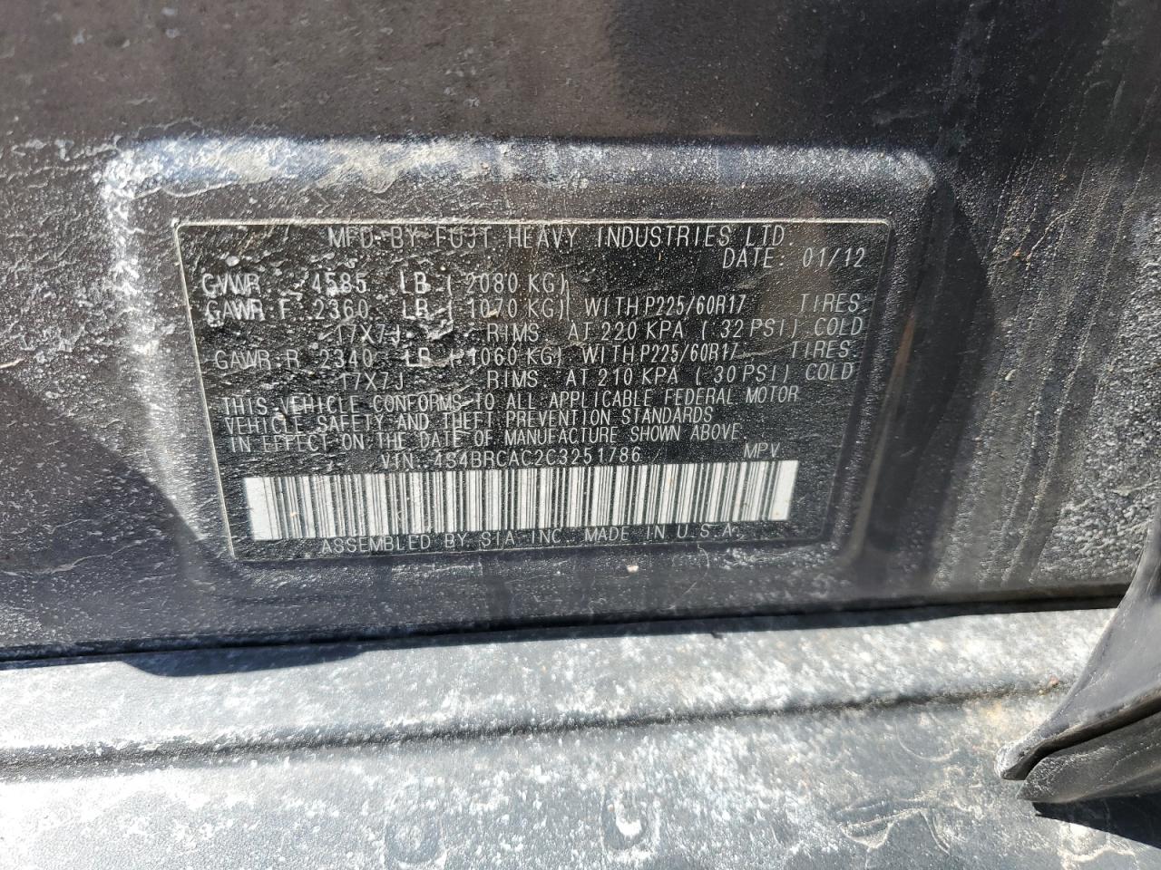 2012 Subaru Outback - Image 13
