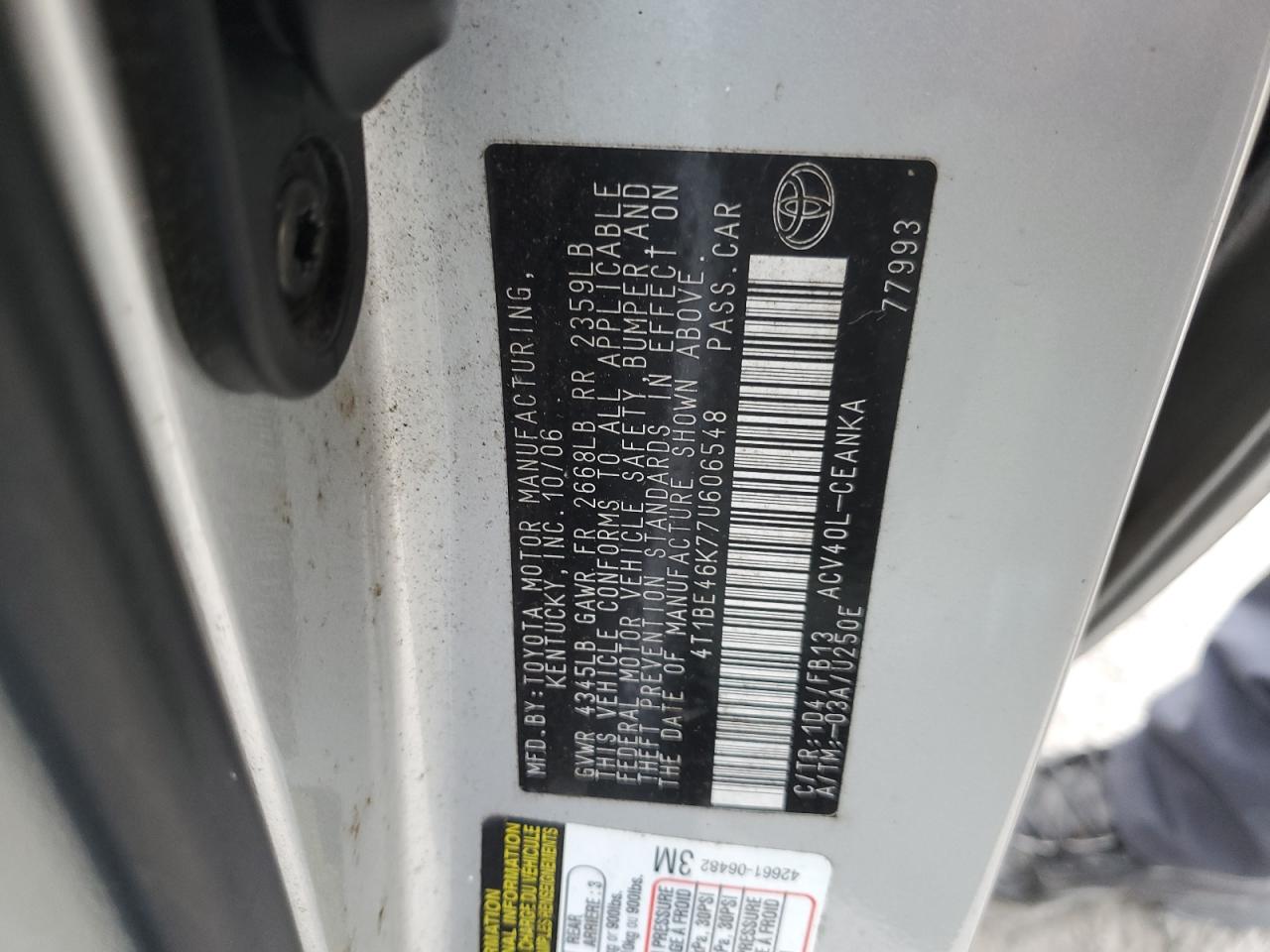 2007 Toyota Camry - Image 12