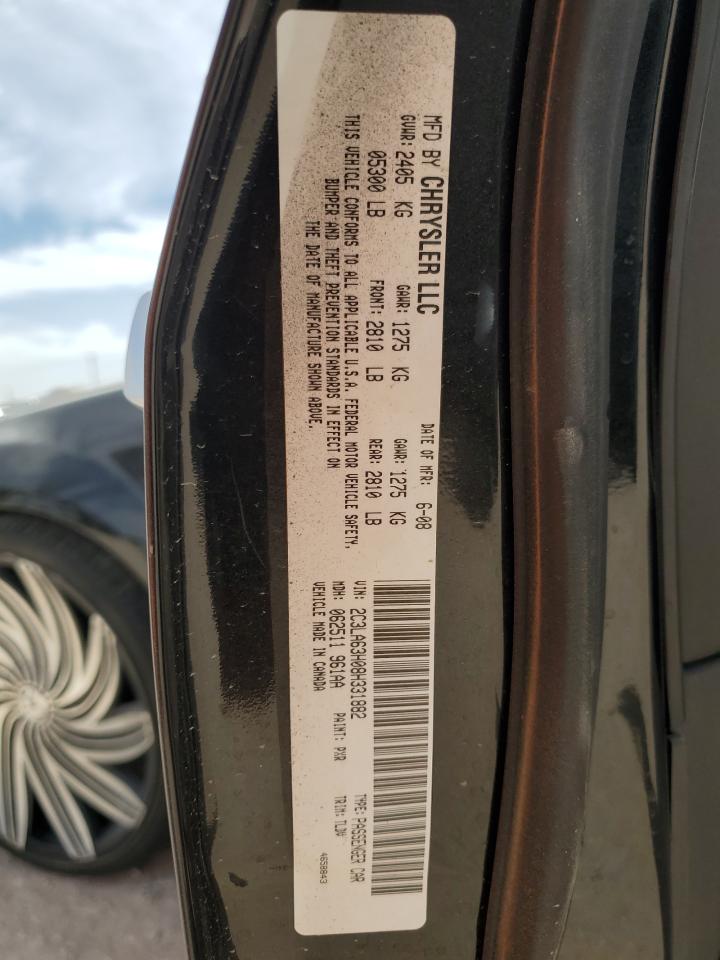 2008 Chrysler 300C VIN: 2C3LA63H08H331882 Lot: 47758315