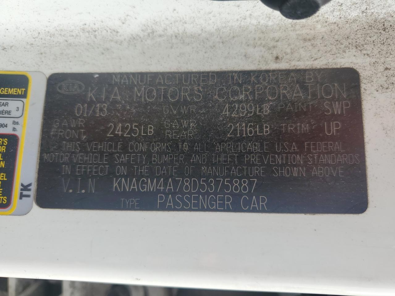 2013 Kia Optima - Image 12