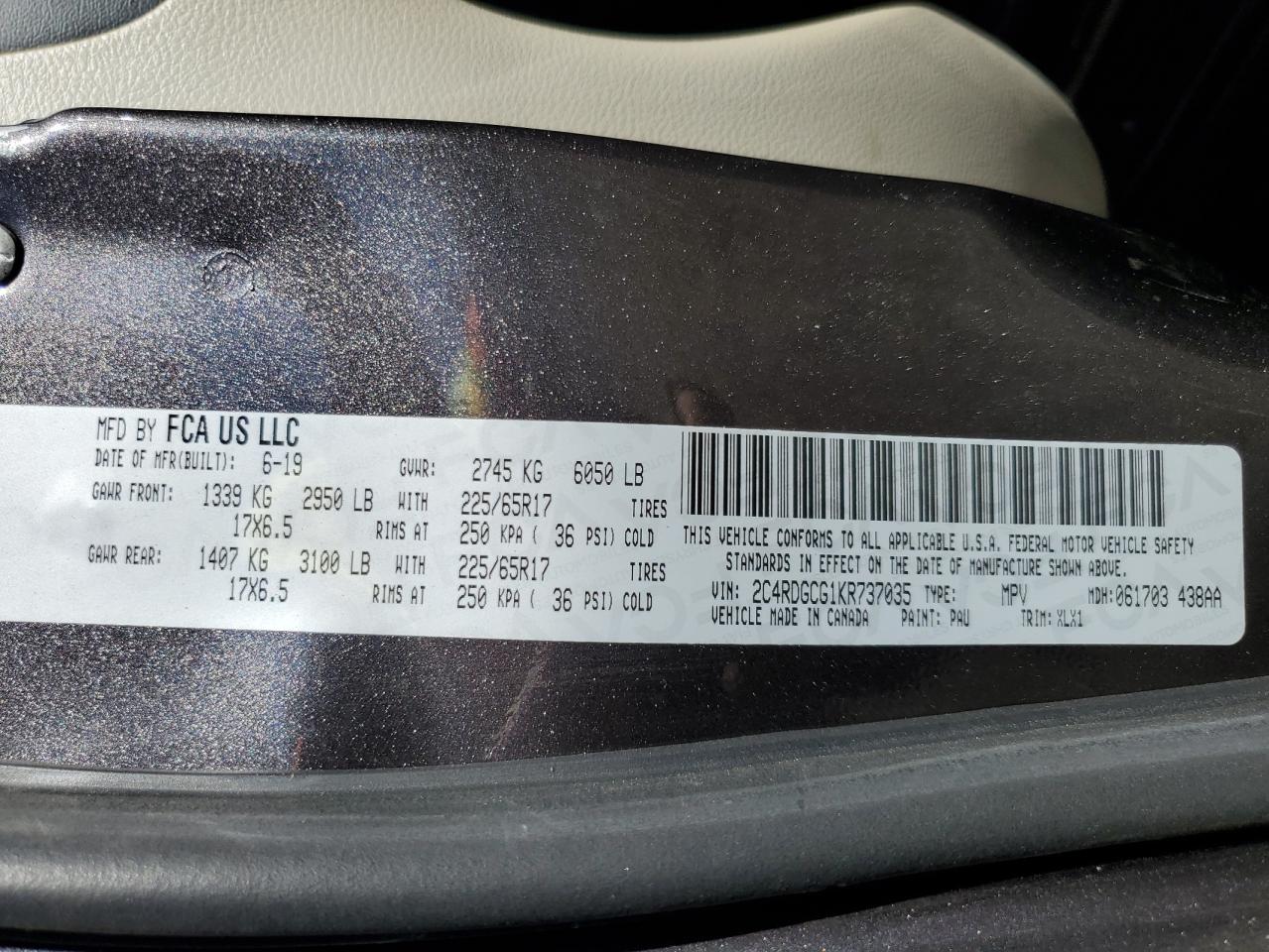 2019 Dodge Caravan - Image 15