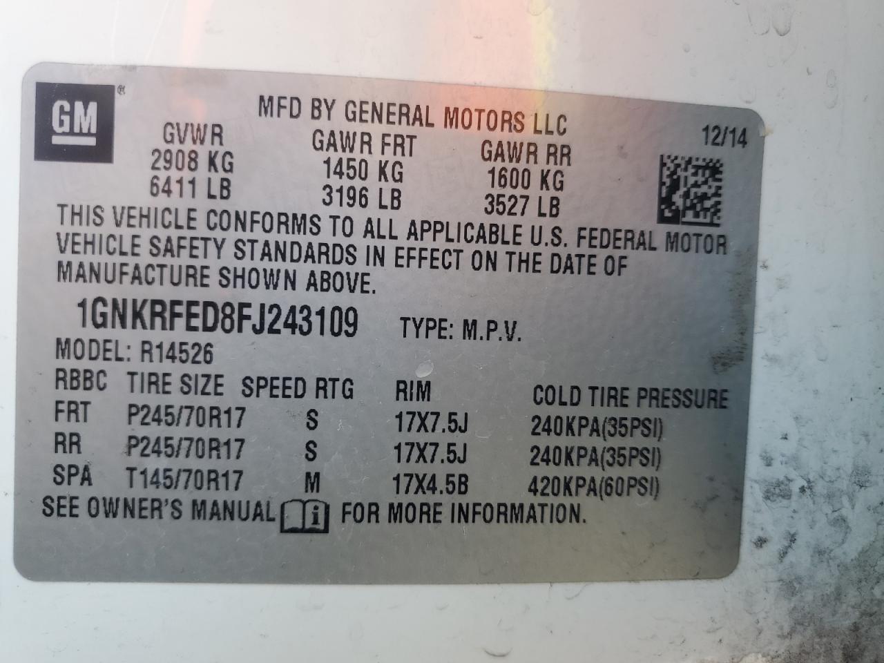 2015 Chevrolet Traverse - Image 13