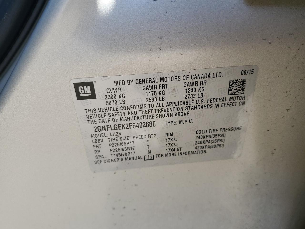 2015 Chevrolet Equinox - Image 12