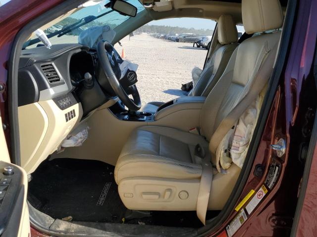  TOYOTA HIGHLANDER 2015 Bordowy