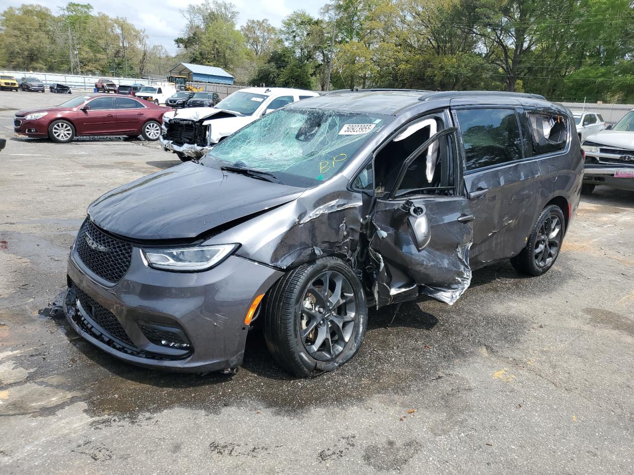 2022 Chrysler Pacifica Touring L na sprzedaż w Eight Mile, AL - Rollover