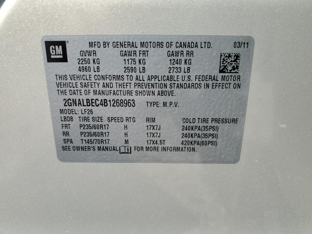 2011 Chevrolet Equinox - Image 13
