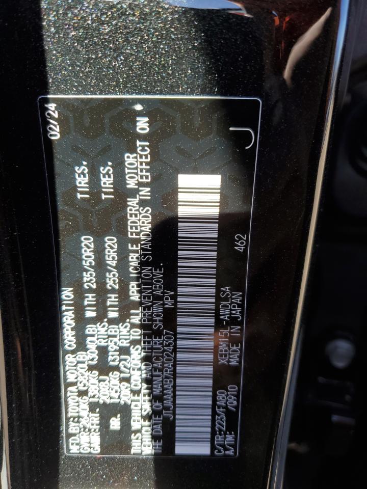 2024 Lexus Rz 450E VIN: JTJAAAAB7RA024307 Lot: 50384385