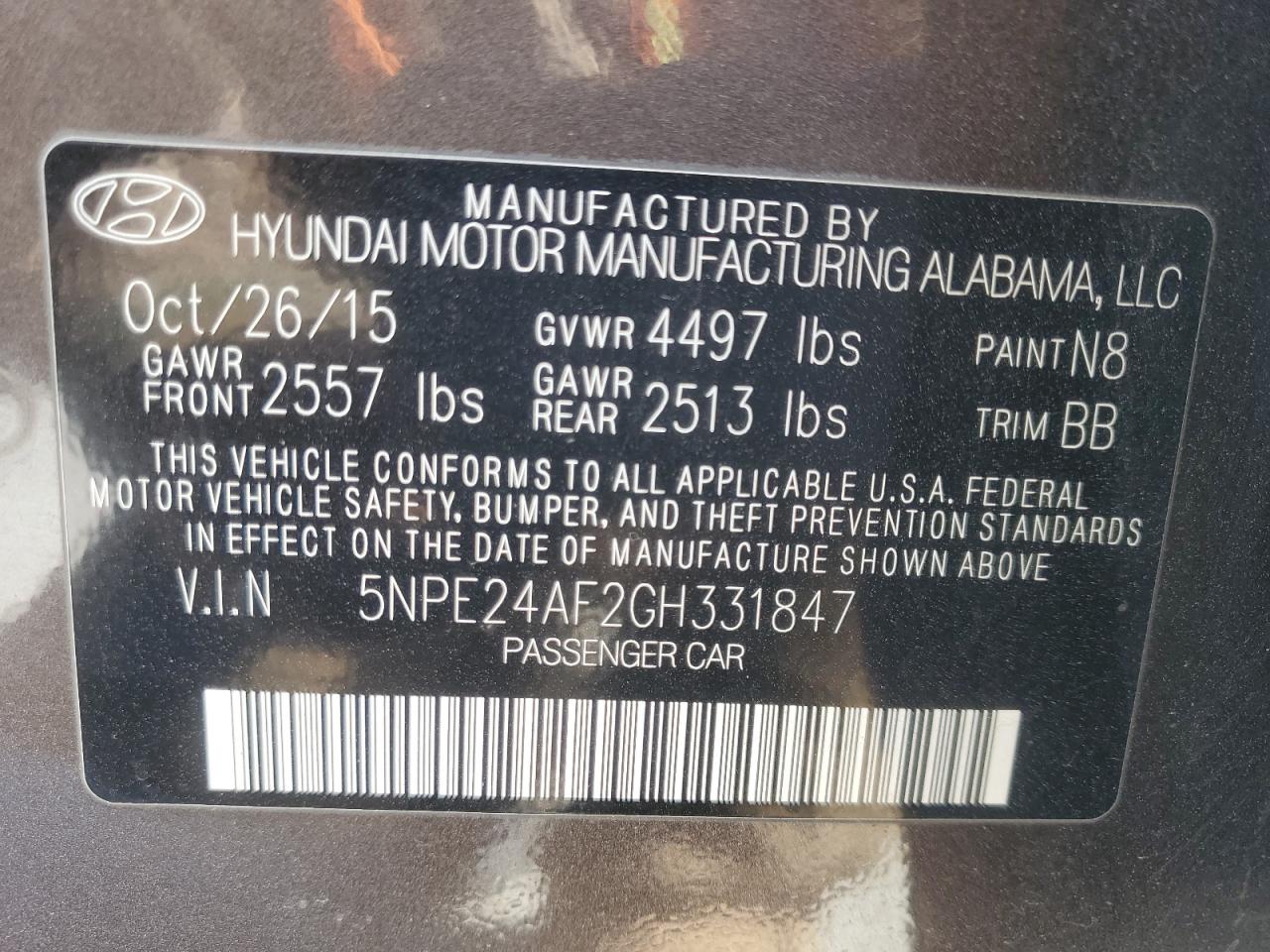 2016 Hyundai Sonata - Image 14