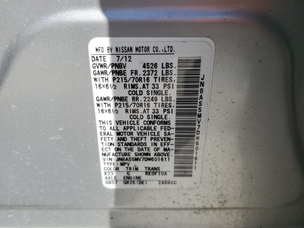 2013 Nissan Rogue - Image 12
