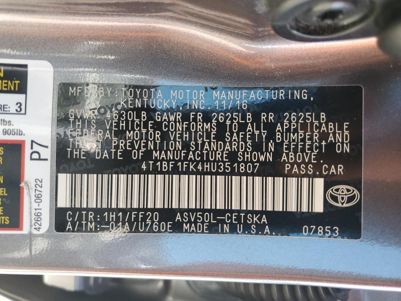 2017 Toyota Camry - Image 14