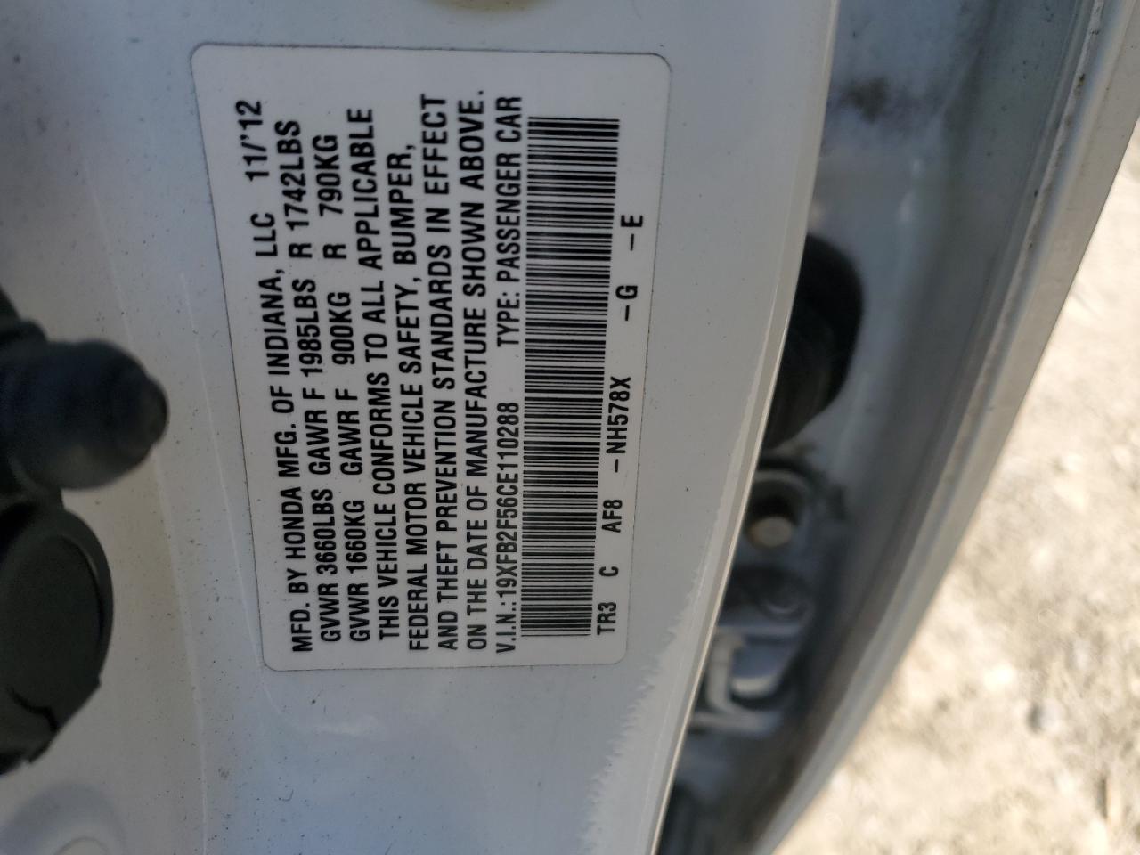 2012 Honda Civic - Image 12