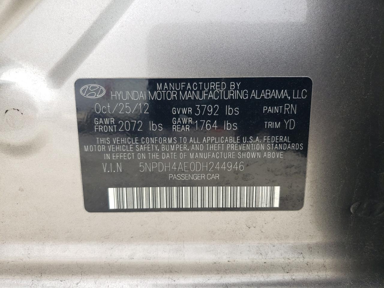 2013 Hyundai Elantra - Image 12