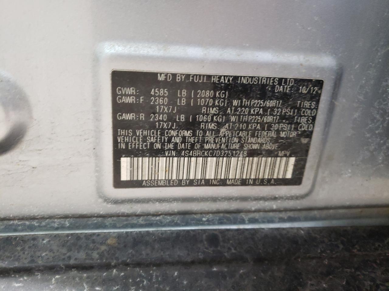 2013 Subaru Outback - Image 13