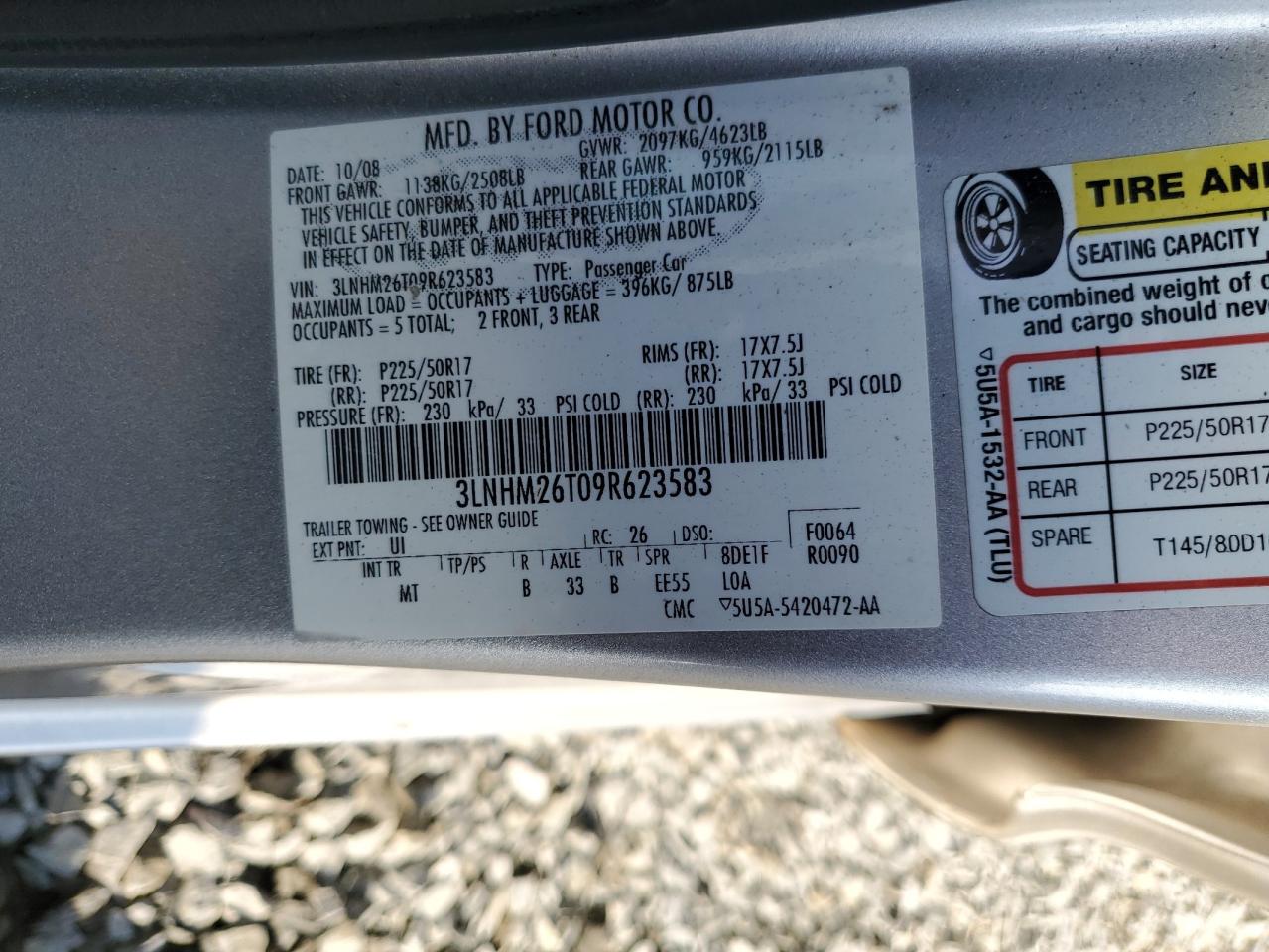 2009 Lincoln MKZ - Image 14