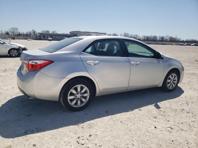 Sedans TOYOTA COROLLA 2016 Srebrny
