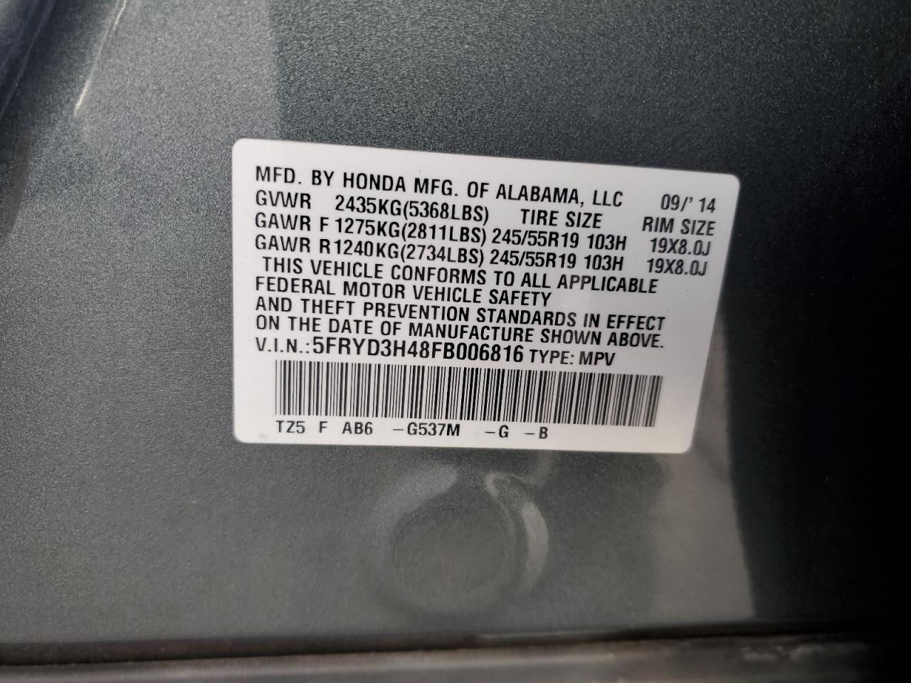 2015 Acura MDX - Image 14