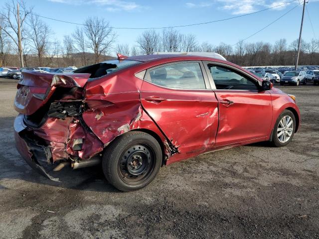  HYUNDAI ELANTRA 2015 Czerwony