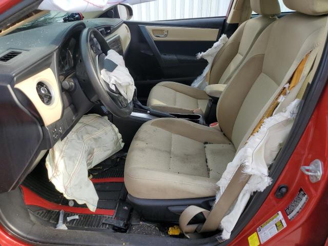 TOYOTA COROLLA 2018 Czerwony