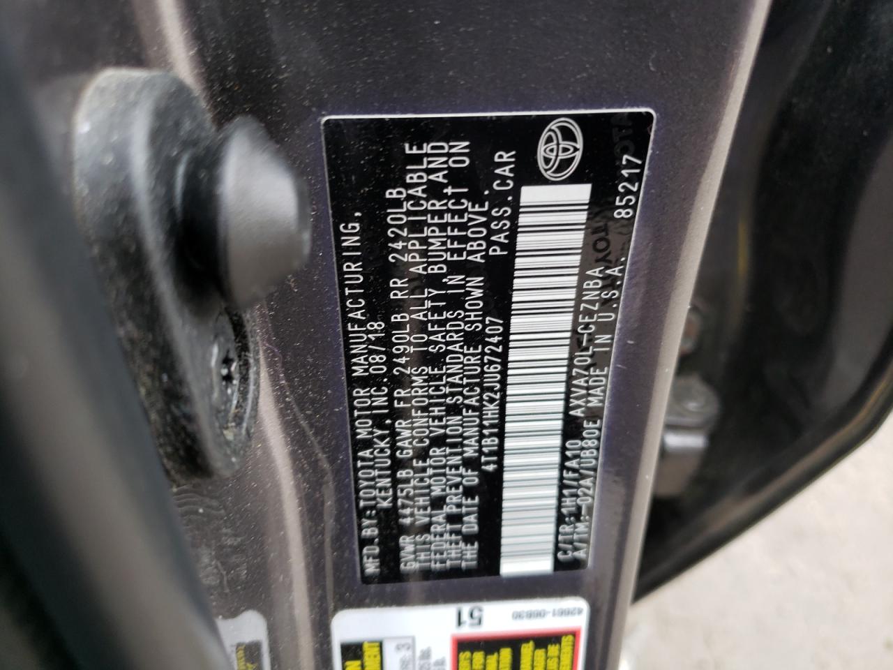 2018 Toyota Camry - Image 12