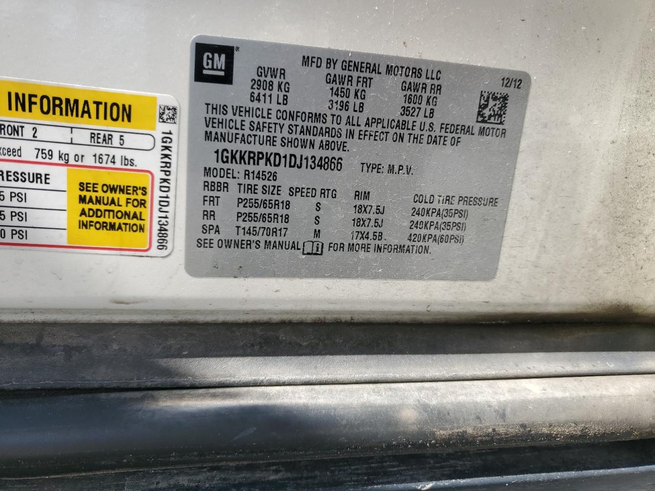 2013 GMC Acadia - Image 13