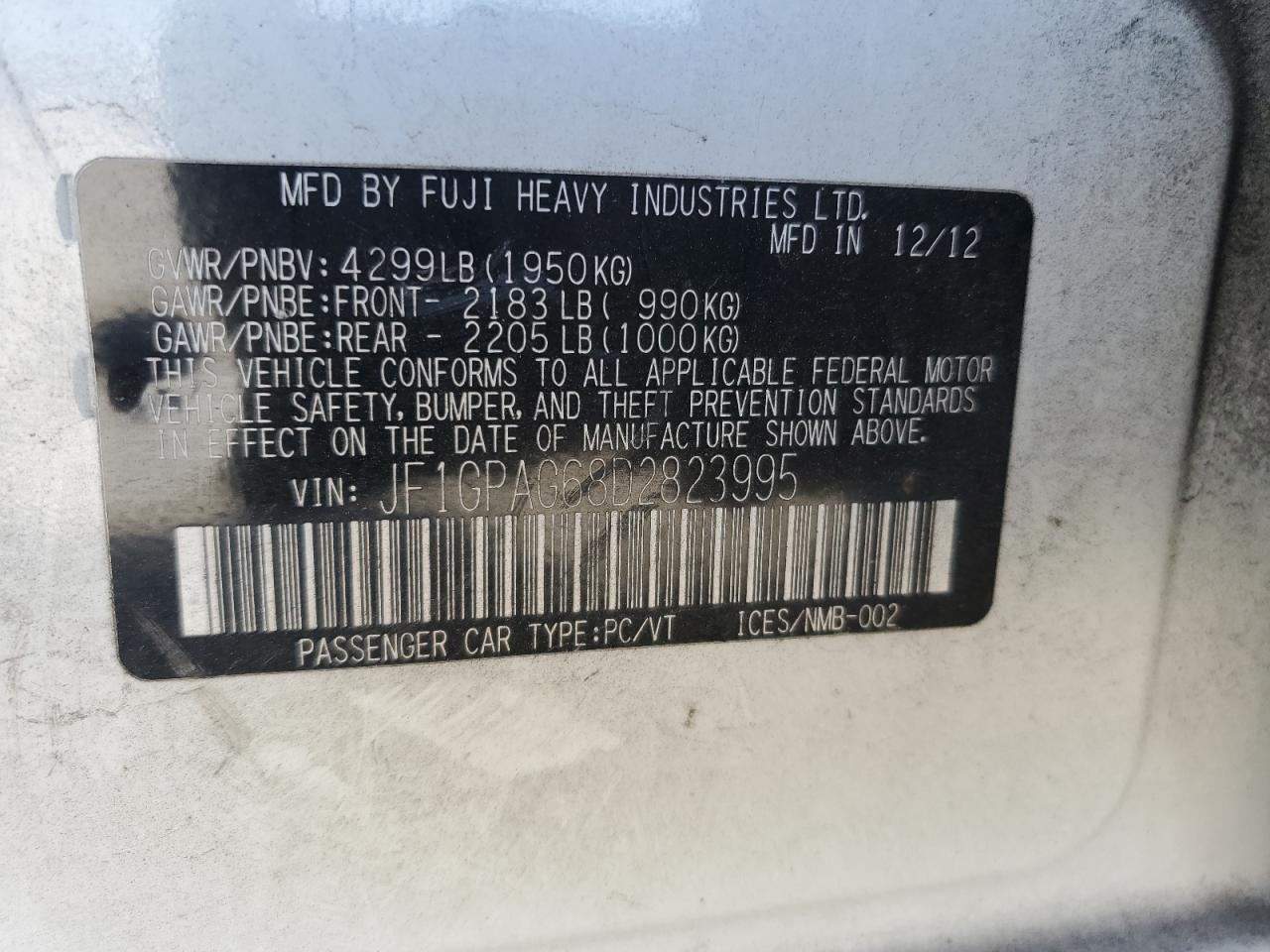 2013 Subaru Impreza - Image 14