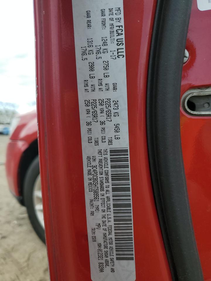 2017 Dodge Journey Sxt VIN: 3C4PDCBG5HT589561 Lot: 51237045