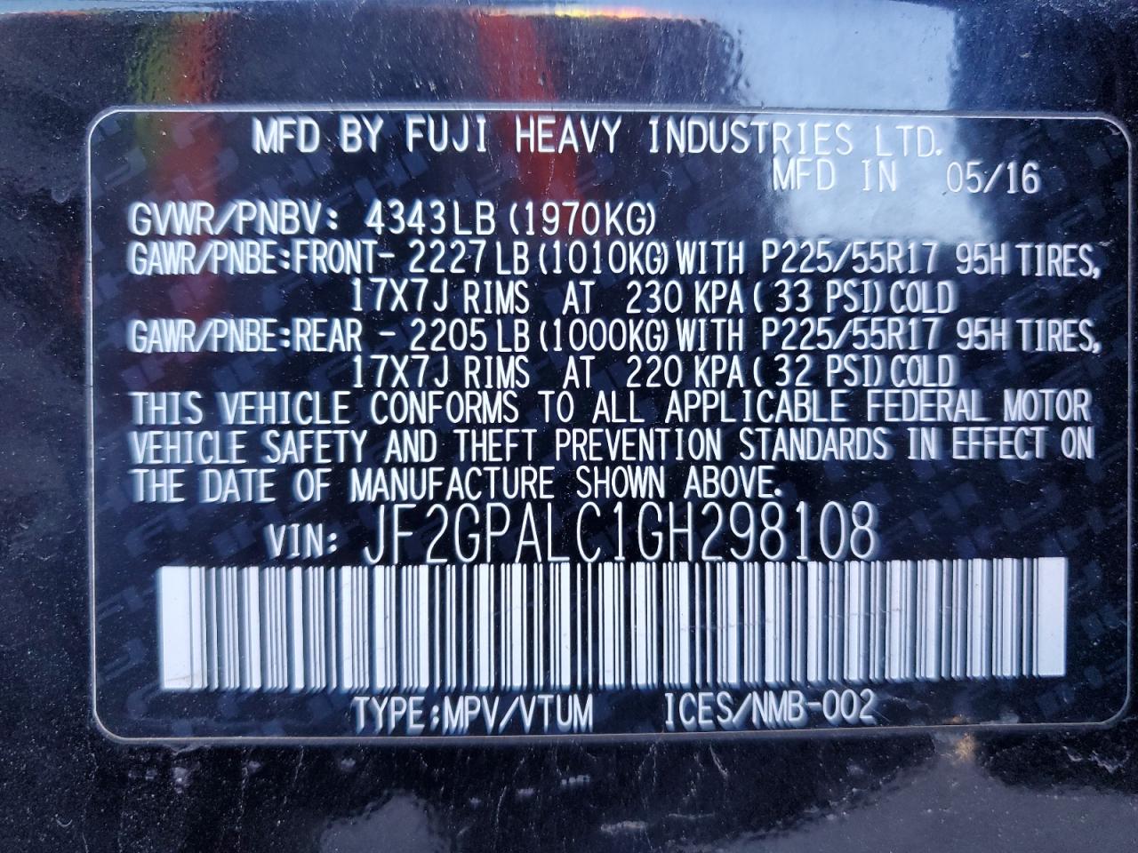 2016 Subaru XV - Image 13