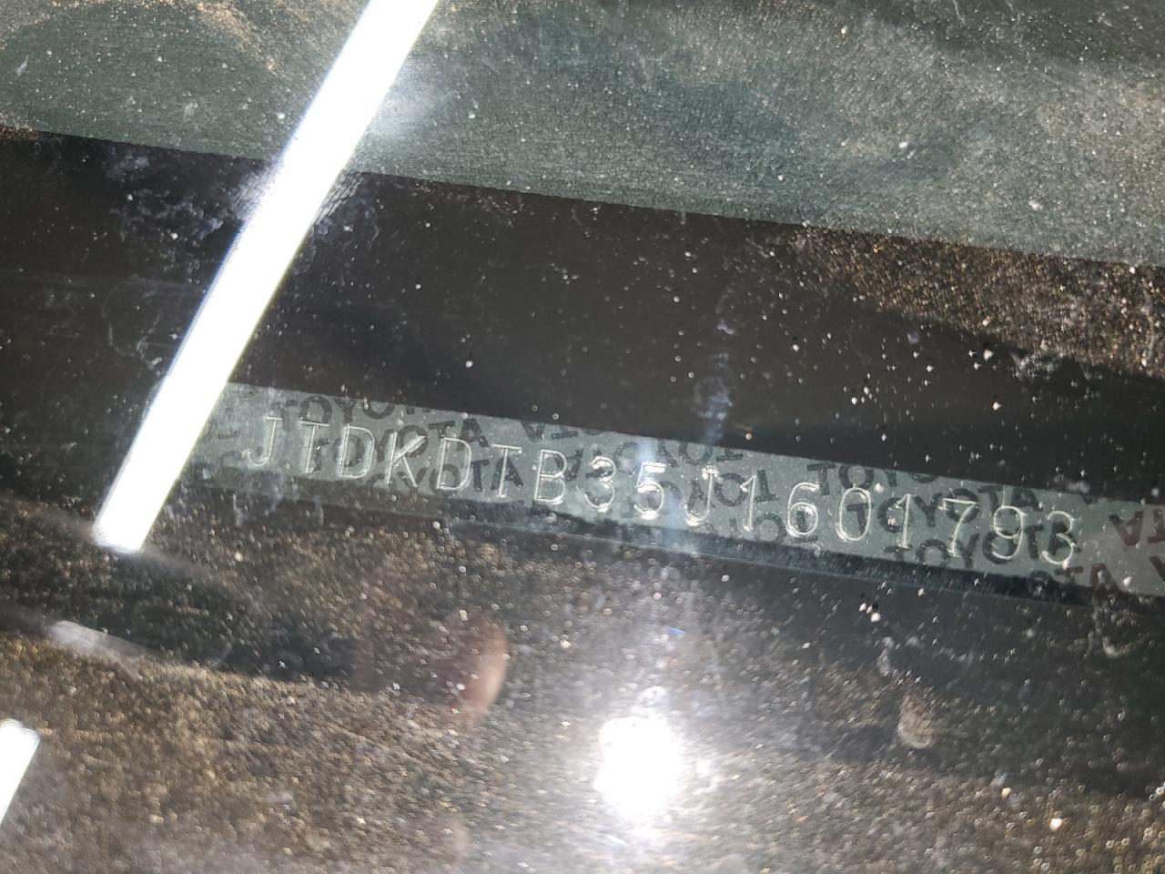 JTDKDTB35J1601793 TOYOTA PRIUS 2018