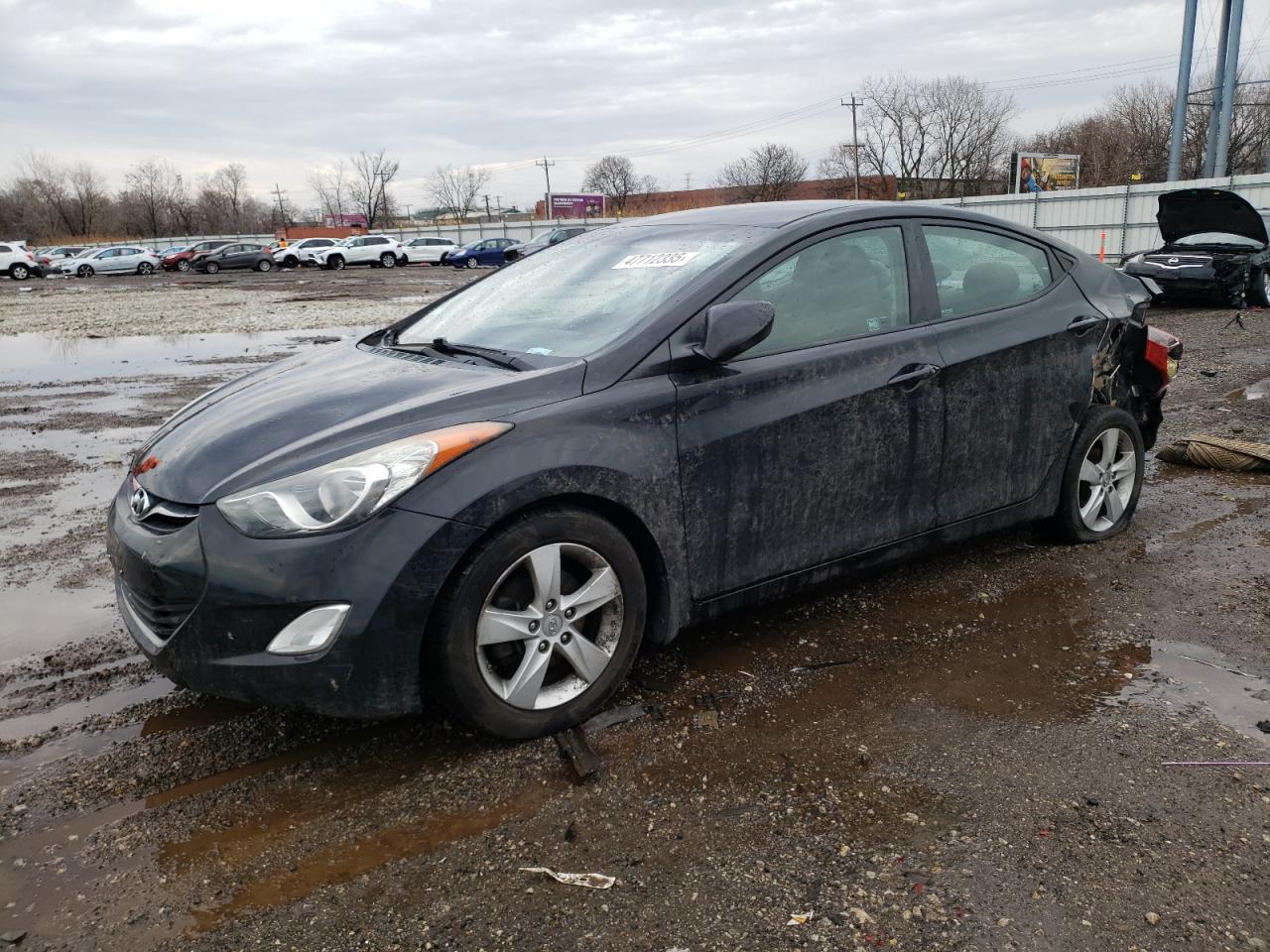 2013 Hyundai Elantra Gls de vânzare în Chicago Heights, IL - Rear End