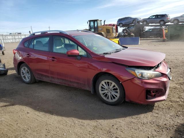  SUBARU IMPREZA 2018 Czerwony