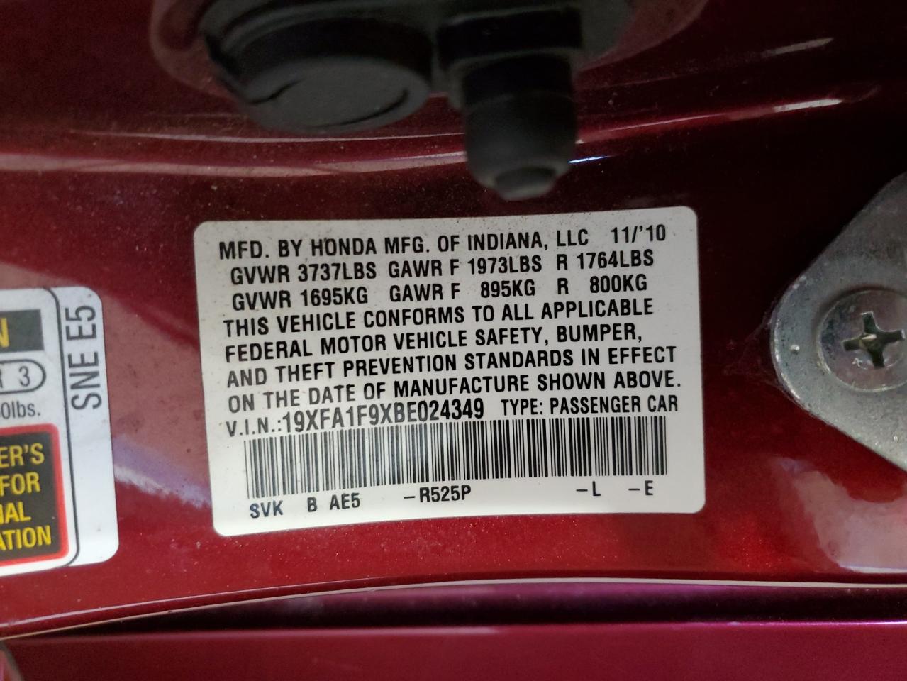 2011 Honda Civic - Image 12