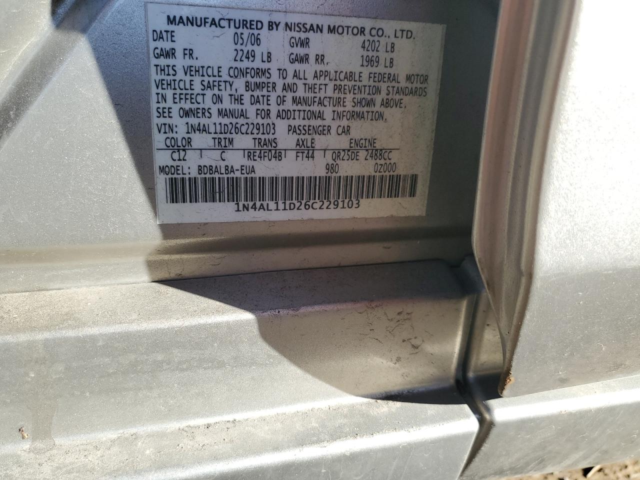 2006 Nissan Altima - Image 12