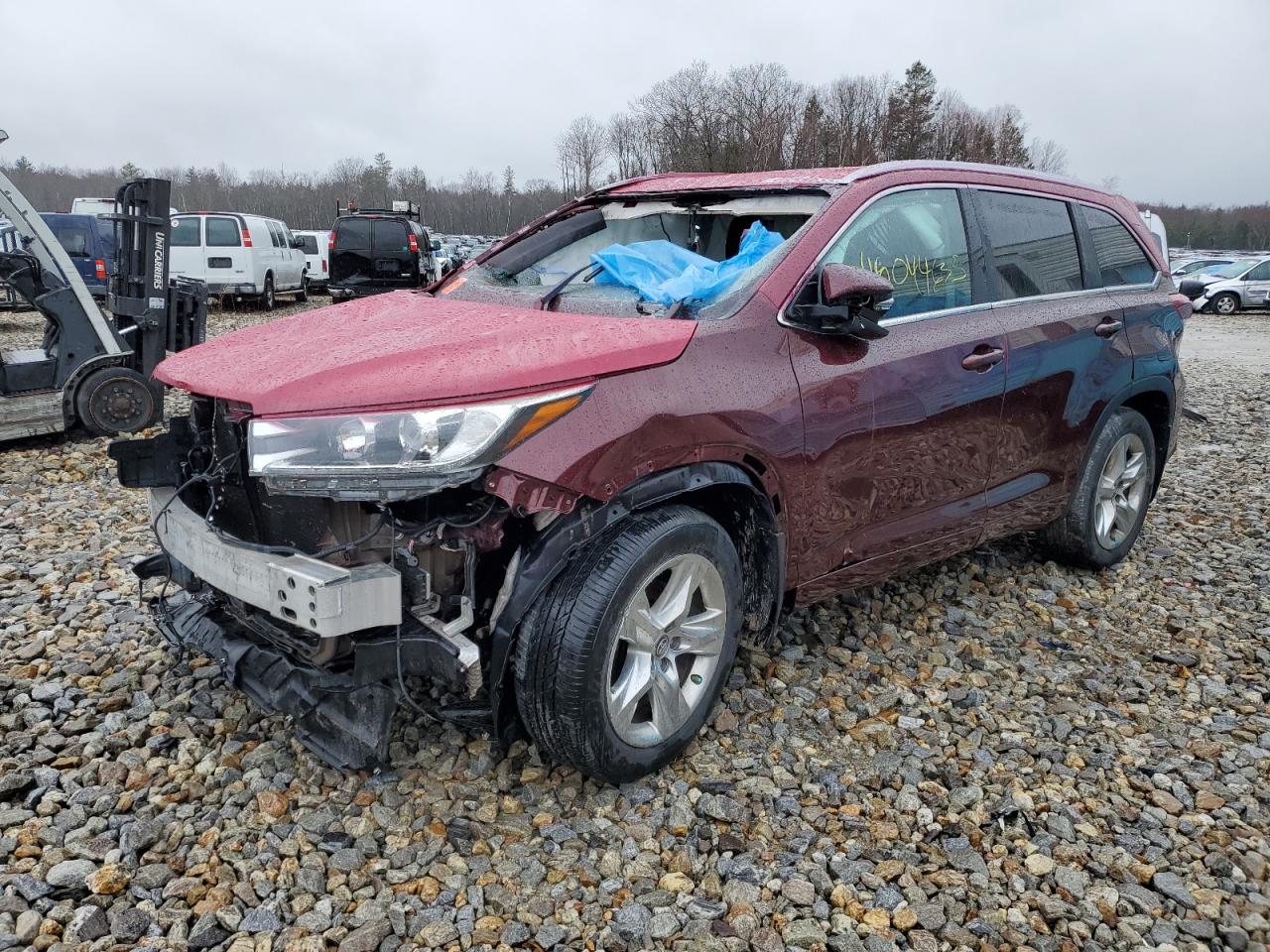2017 Toyota Highlander Limited de vânzare în Candia, NH - Front End